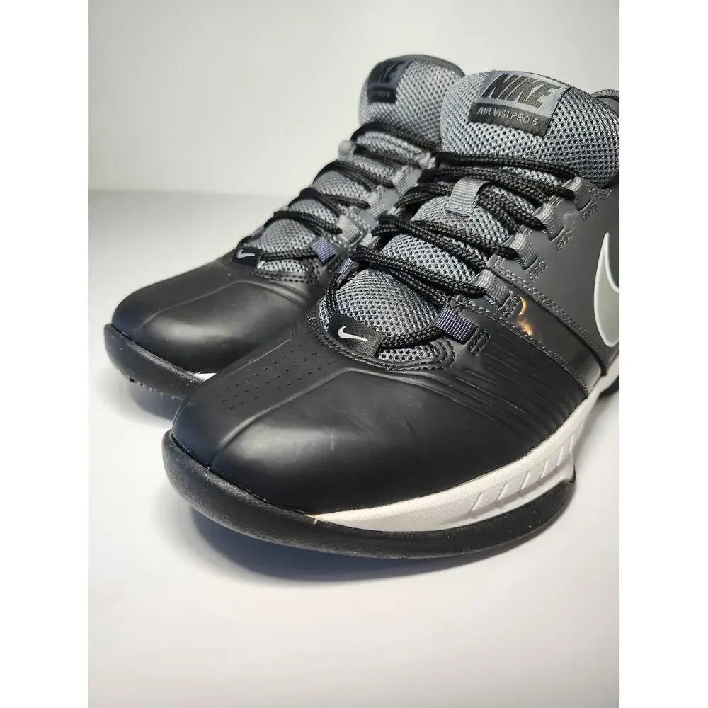 Nike Air Visi Pro 5 Black Mens 8.5 /Women's 10 Basketball Sneaker Sporty